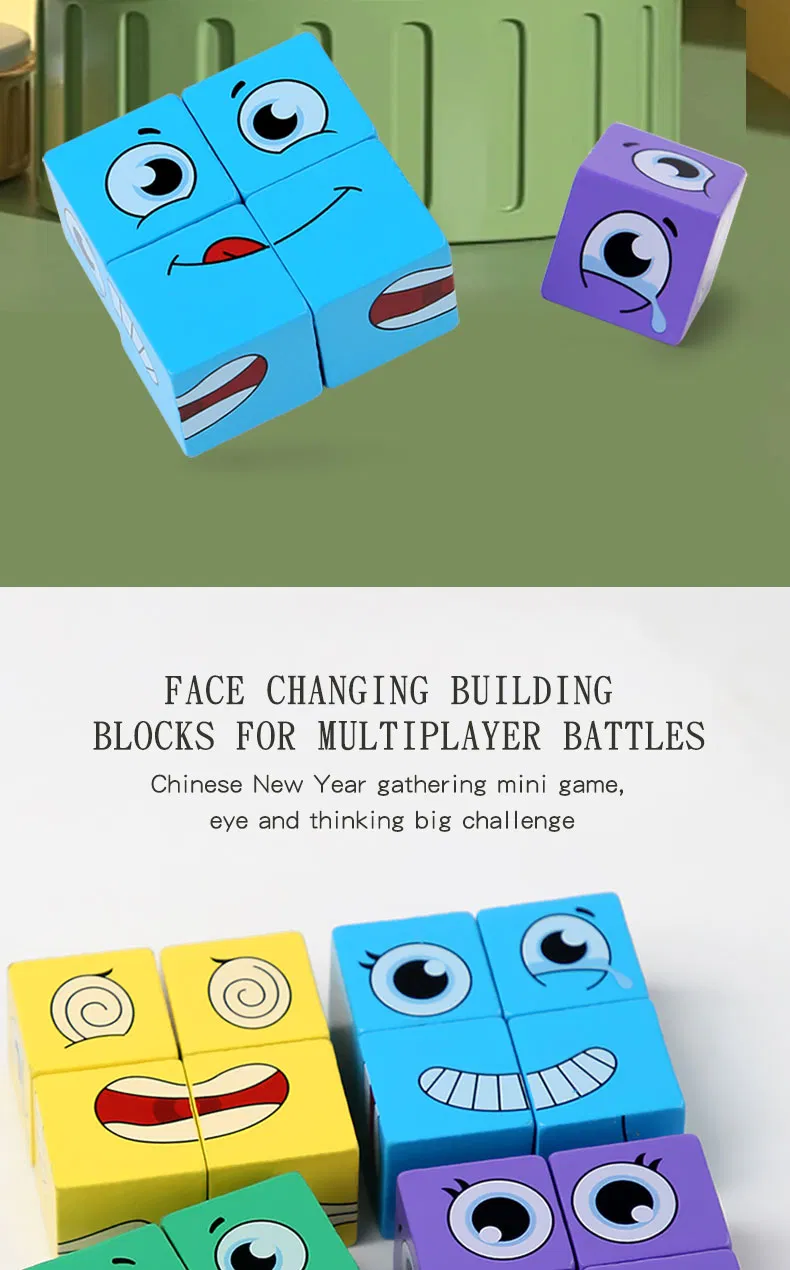 Emotional Rotation Cube - Interactive Learning Toy for Children's Emotional Development