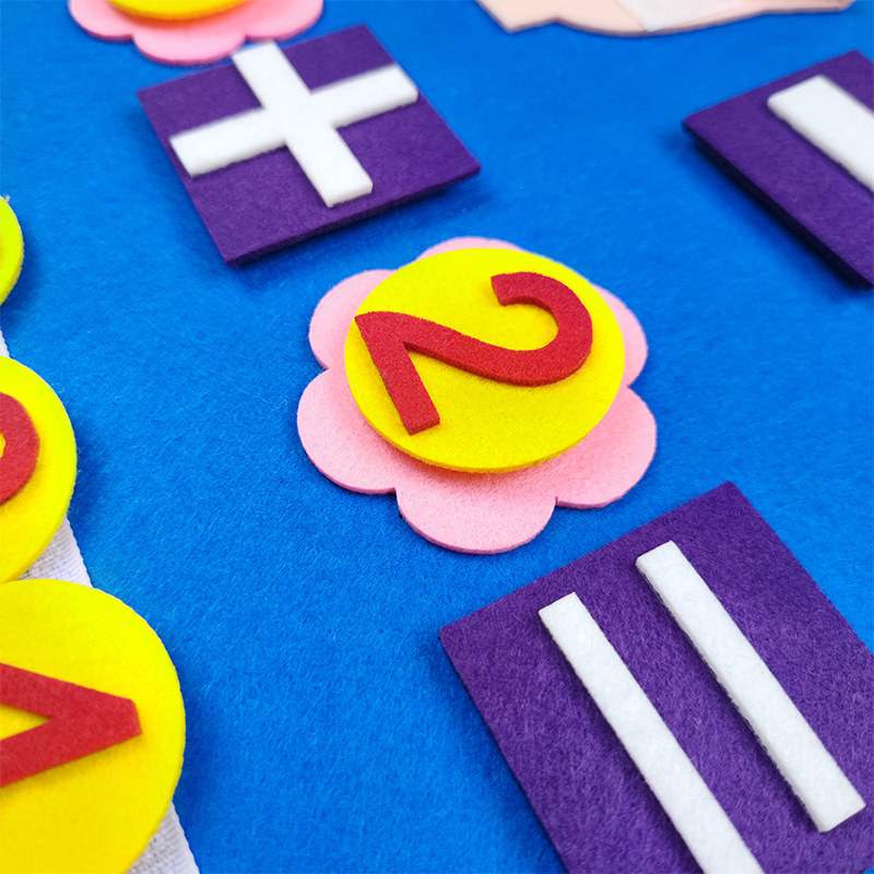 Children Counting Early Learning Baby Toddler Finger Numbers Math Educational Intelligence Sensory Felt Busy Board Toys