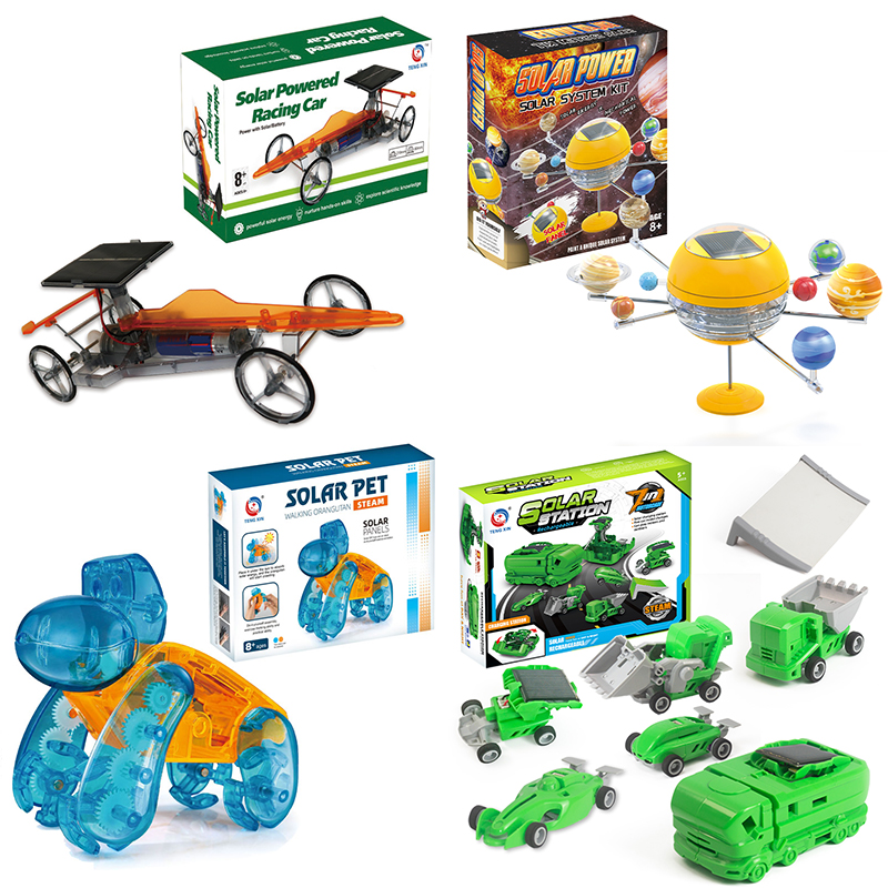 Top Selling Solar Powered Experiment Kit Assembling Educational Science Robotic Car Toys Set Diy Stem Solar Toys for Kids Gift
