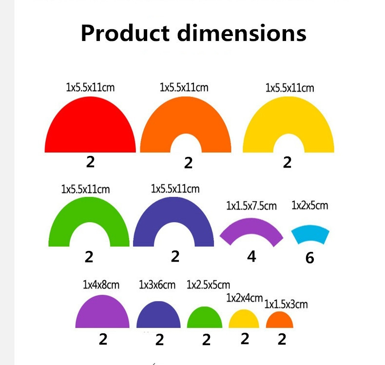Rainbow Building Blocks Colourful Wooden Puzzle Montessori Toys