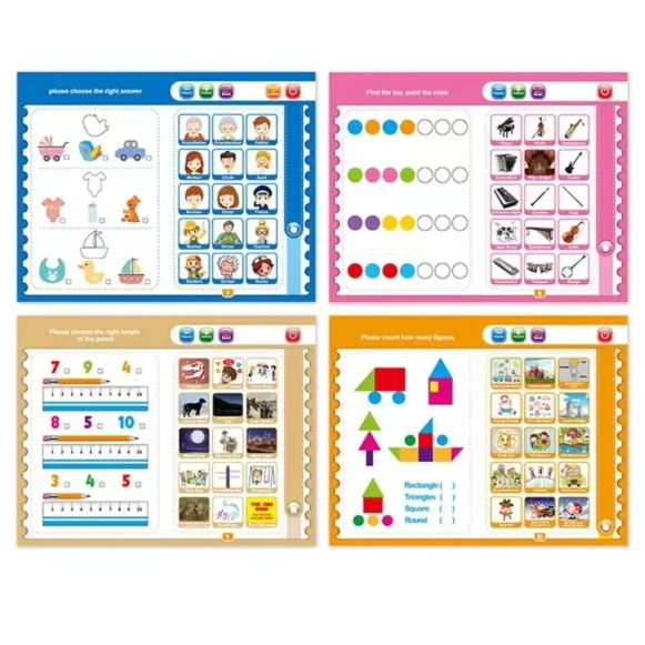 FiveStar Children Book in Spanish Russian English Educational Toys for Kids Language Learning Machines Alphabet E-Books