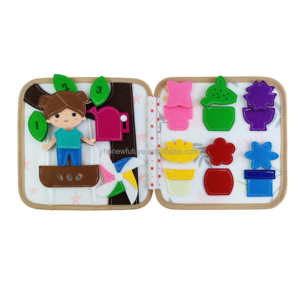 Preschool Educational Learning Toy Birthday Gift for Children Toddler Busy Book Montessori Sensory Board for Kids