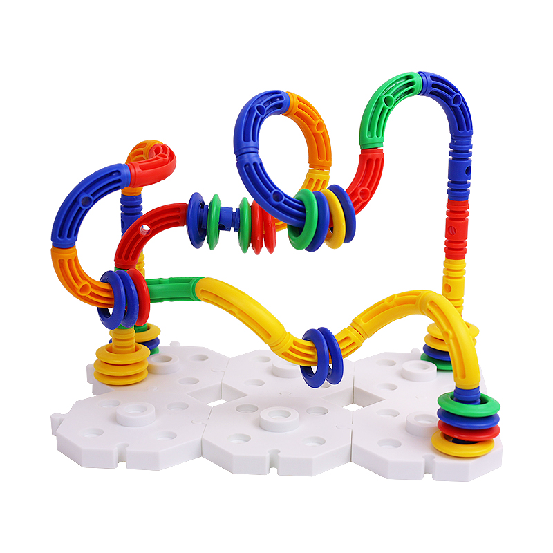 ON-U-MIND Early Learning Colorful ABS Model Toys Toddlers Board Games Enhancing Hand-On Ability Creativity Building Blocks