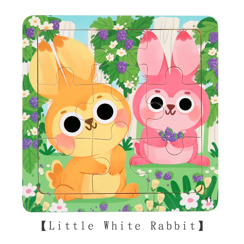 Children's Wooden Jigsaw Puzzle Assembly