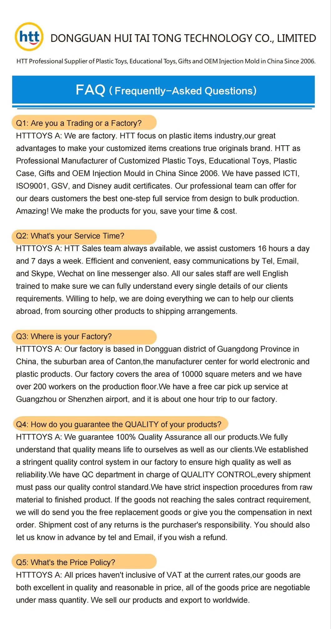 Quality Standard Report 7