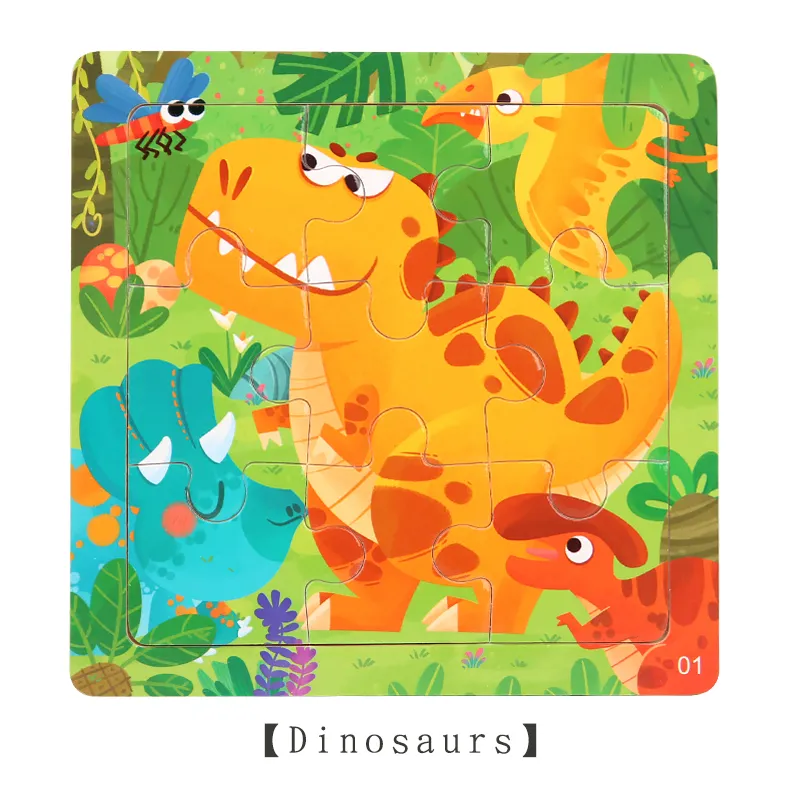 Children's Wooden Jigsaw Puzzle - Elephant Theme