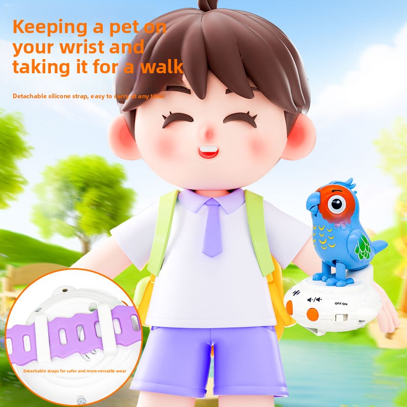Genuine Talking Parrot Smart Speech-Learning Singing Early Education Plastic Electric Toy Watch Children 4-6 Years Unisex Color