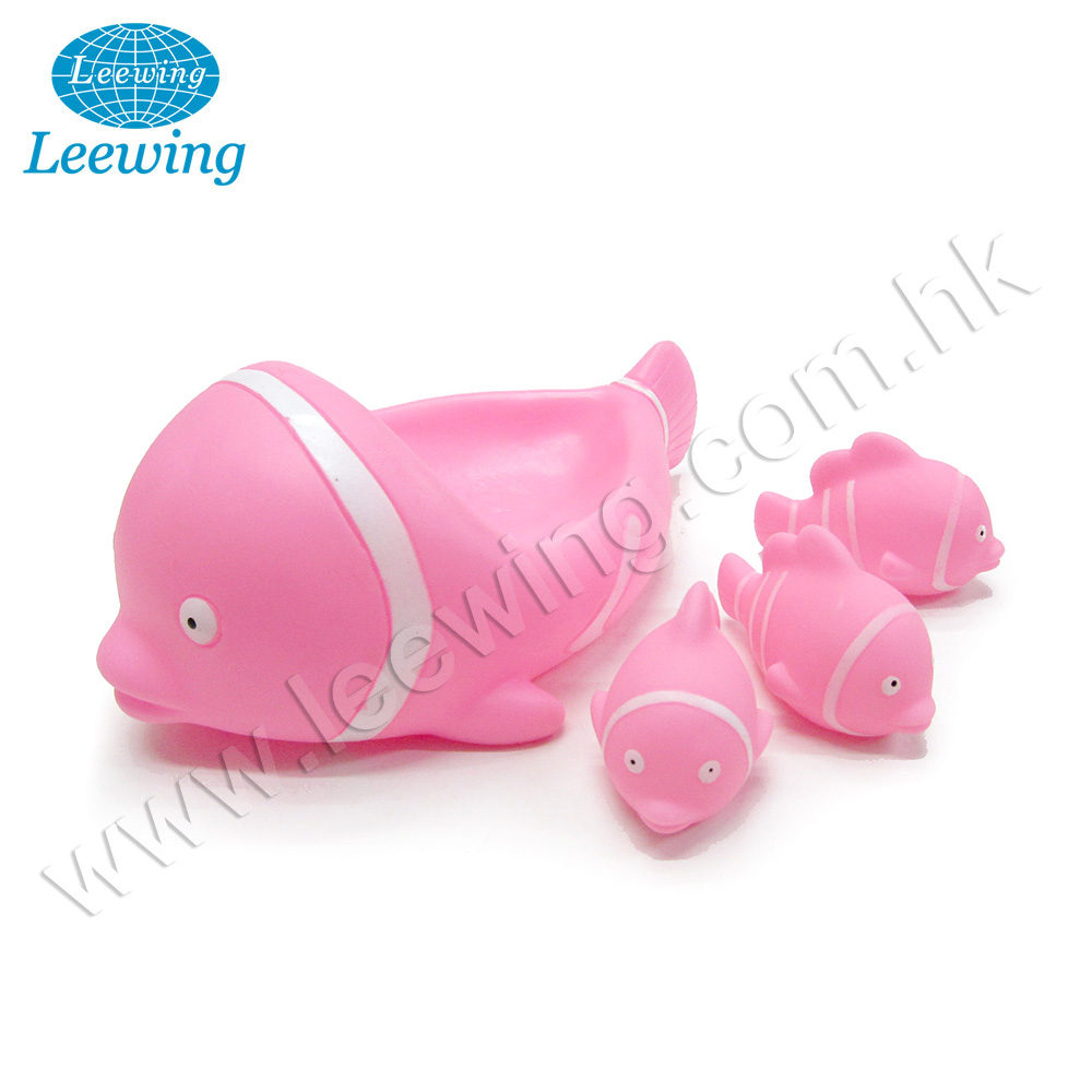 Education Small Rubber Blue Whale Bath Squirt Toy