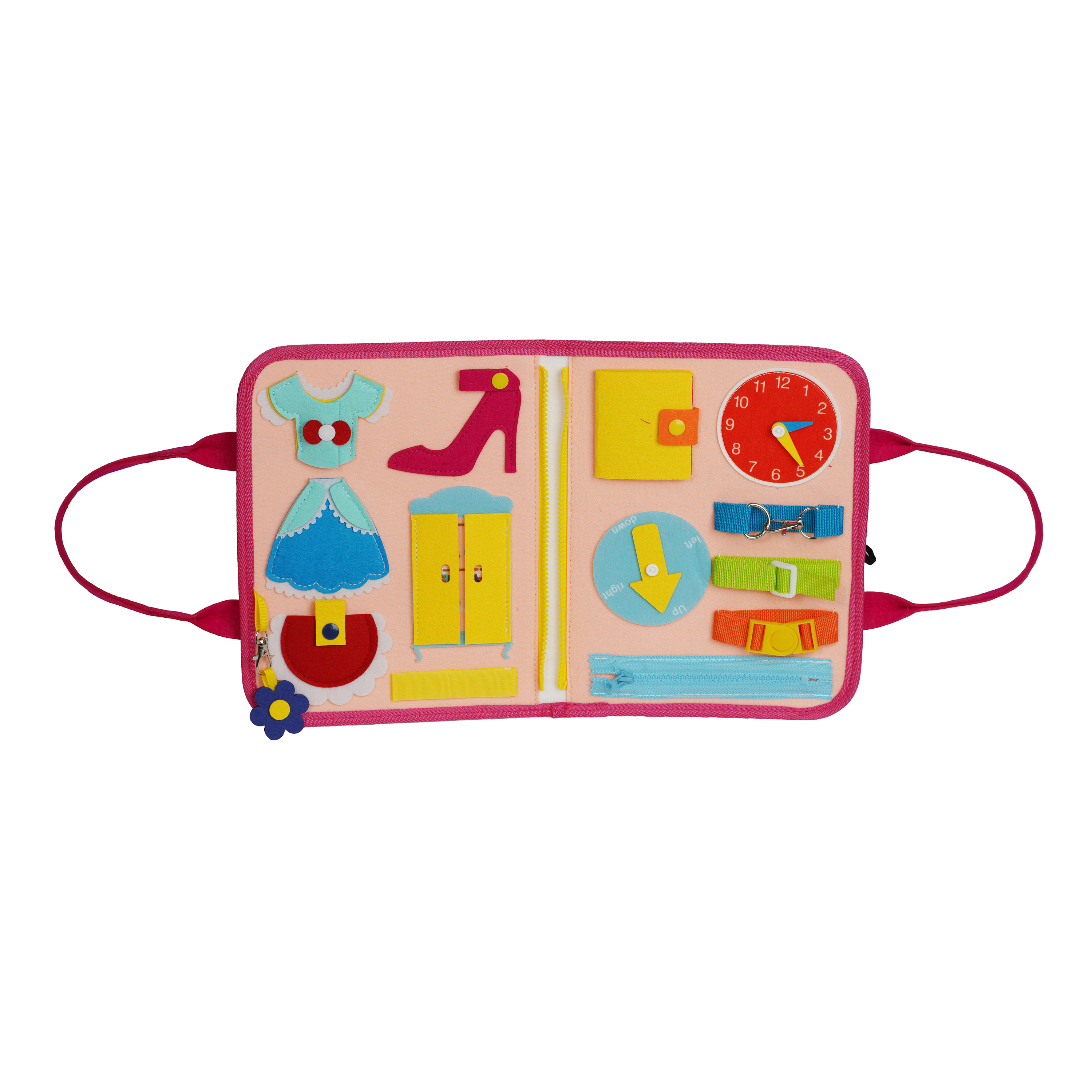 Early Learning Education Washable Felt Quiet Book Sensory Toy Enlightenment Cognitive Kids Toddler Montessori Felt Busy Book