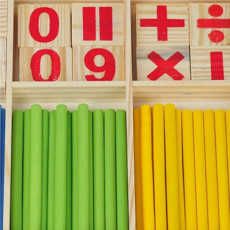 Hot Sale Wood Number Counting Sticks Toys Montessori Educational Early Learning Wooden Math Puzzle Toy for Children Boys &amp; Girl