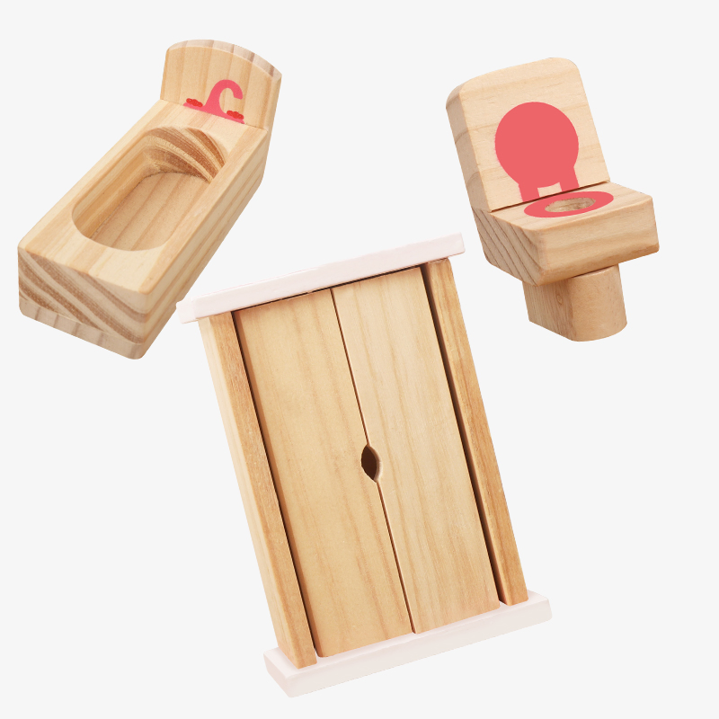 Manufacturer Sensory Wholesale Wooden Play Dollhouse Wood Doll House Child House Kids Educational Gift Baby Montessori Children Playing Items Juguetes Toy