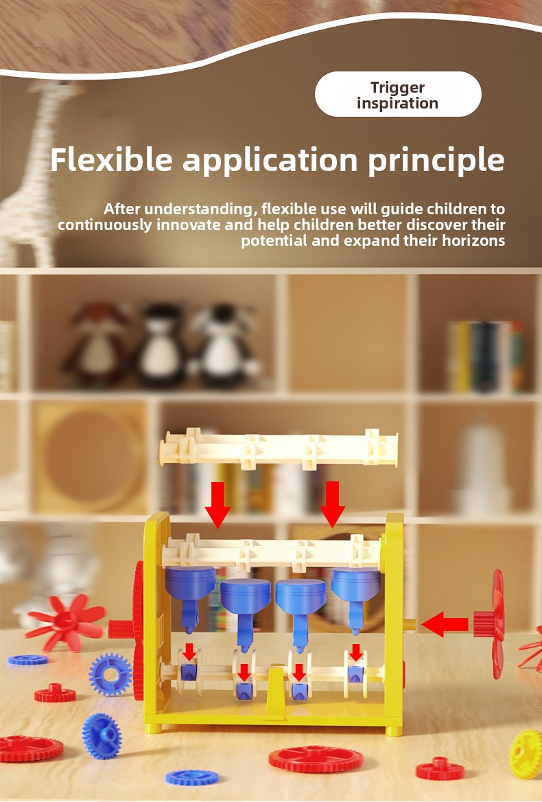 STEM Science Engineering Toy Engine Model Exploded View