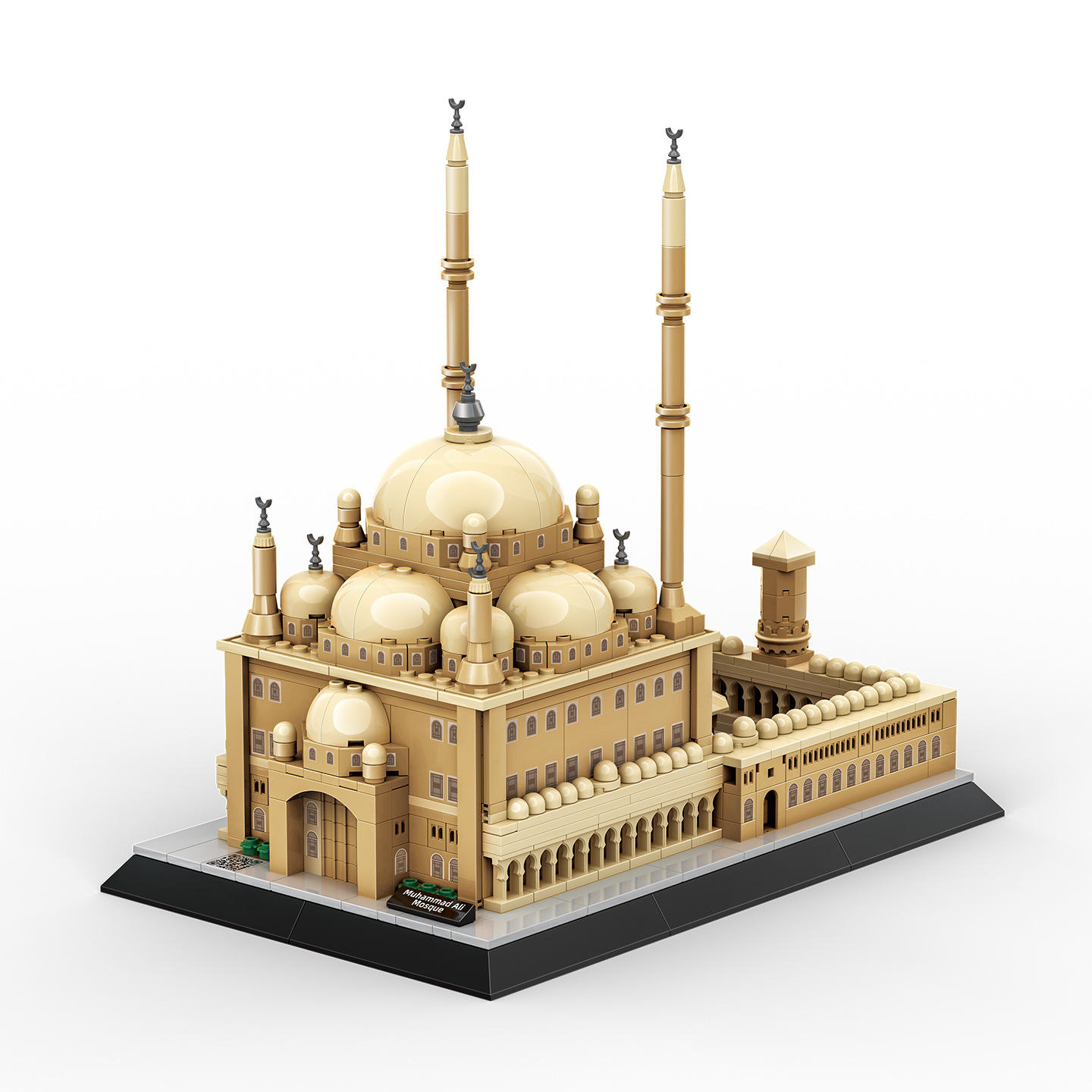 Wange Famous Modular Building Blocks 6220 Great Mosque Of Mecca Model Islamic Series Building Block Blue