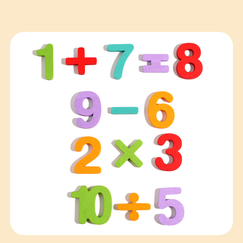 Montessori Math Learning Teaching Aids Number Counting Puzzle Color Alphabet Matching Educational Toys For Kids Boys Girls