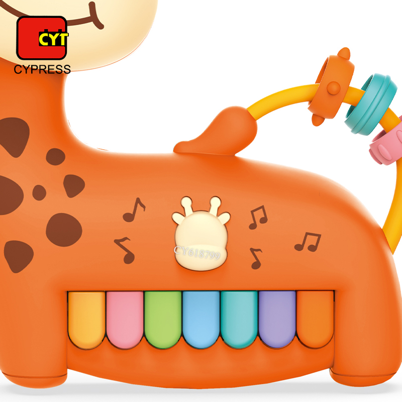 High Quality Music Baby Toys Piano Keyboard Light up Buttons Educational Giraffe Musical Piano Toy