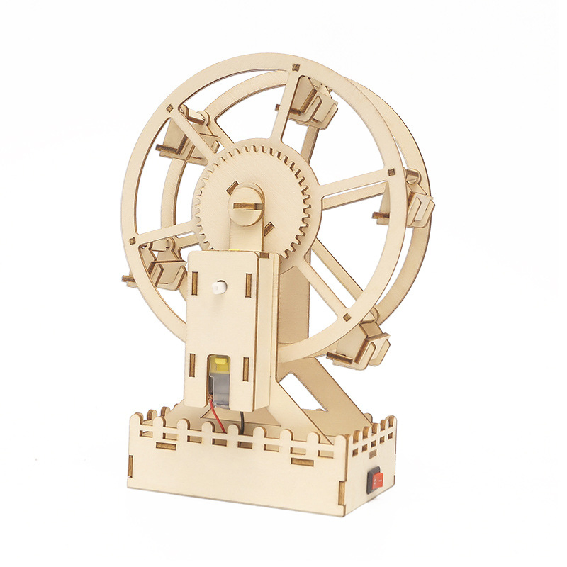 Ferris Wheel Kit Children′ S DIY Stem Creative Scientific Programming Technology Learning Wooden Educational Toys