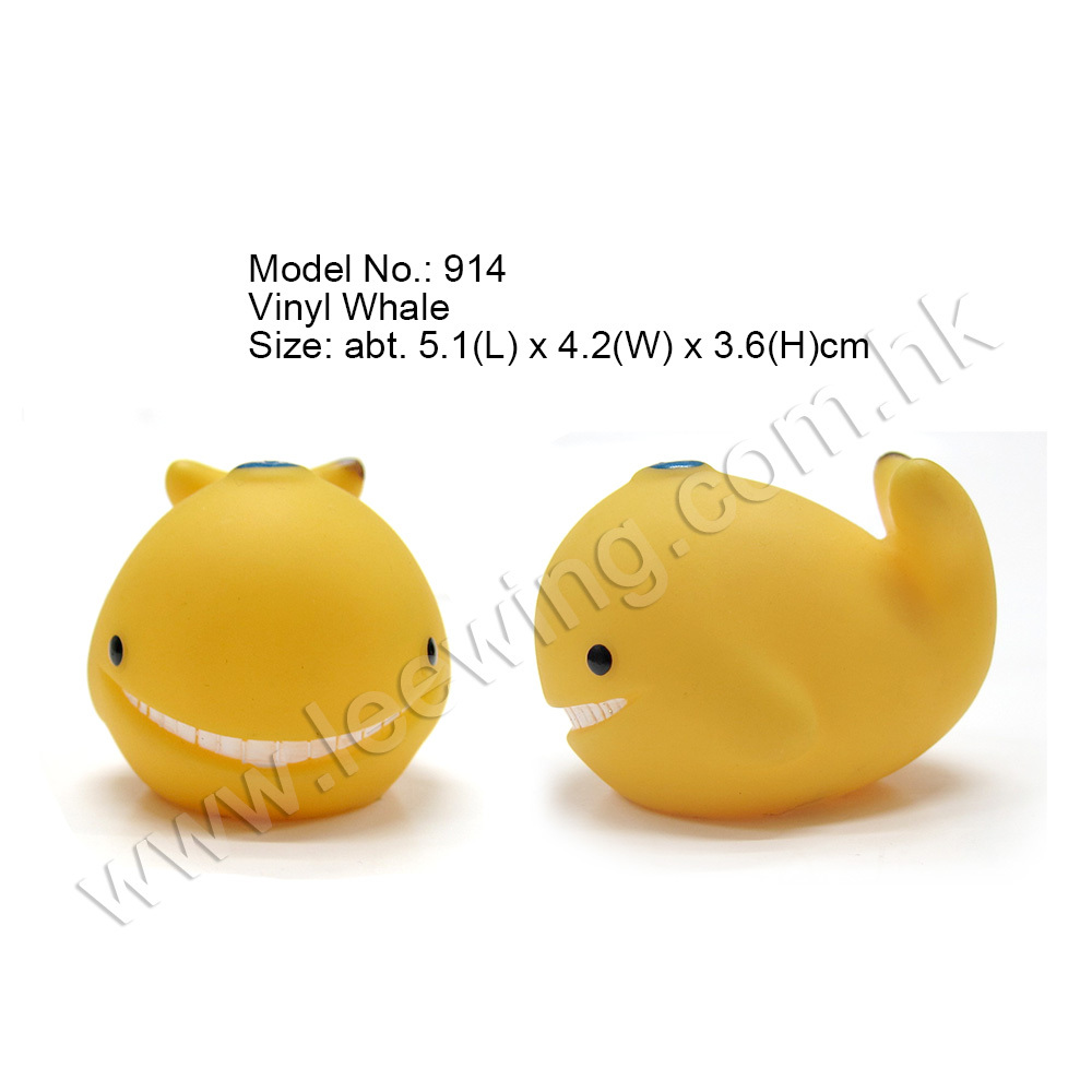 Education Small Rubber Blue Whale Bath Squirt Toy