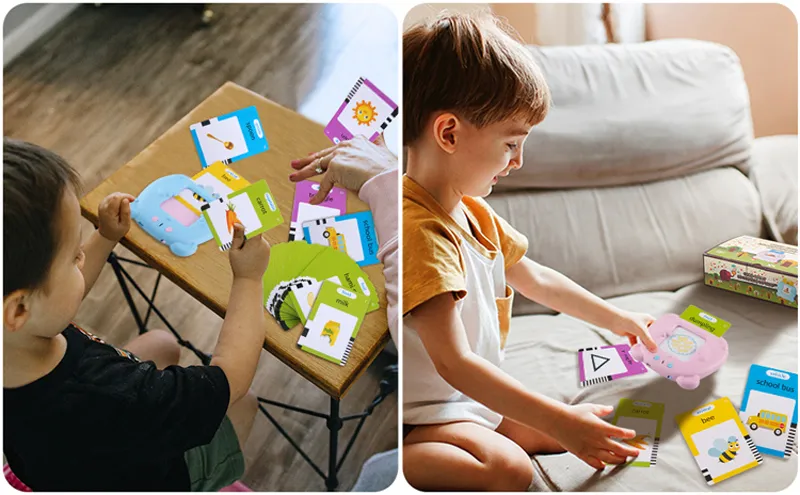Early Learning Machine Cognitive Talking Flash Card Educational Toy