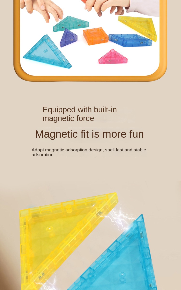 Magnetic Tangram Puzzles for First Grade Math Teaching Special Educational Toys for Kindergarten Primary School Students