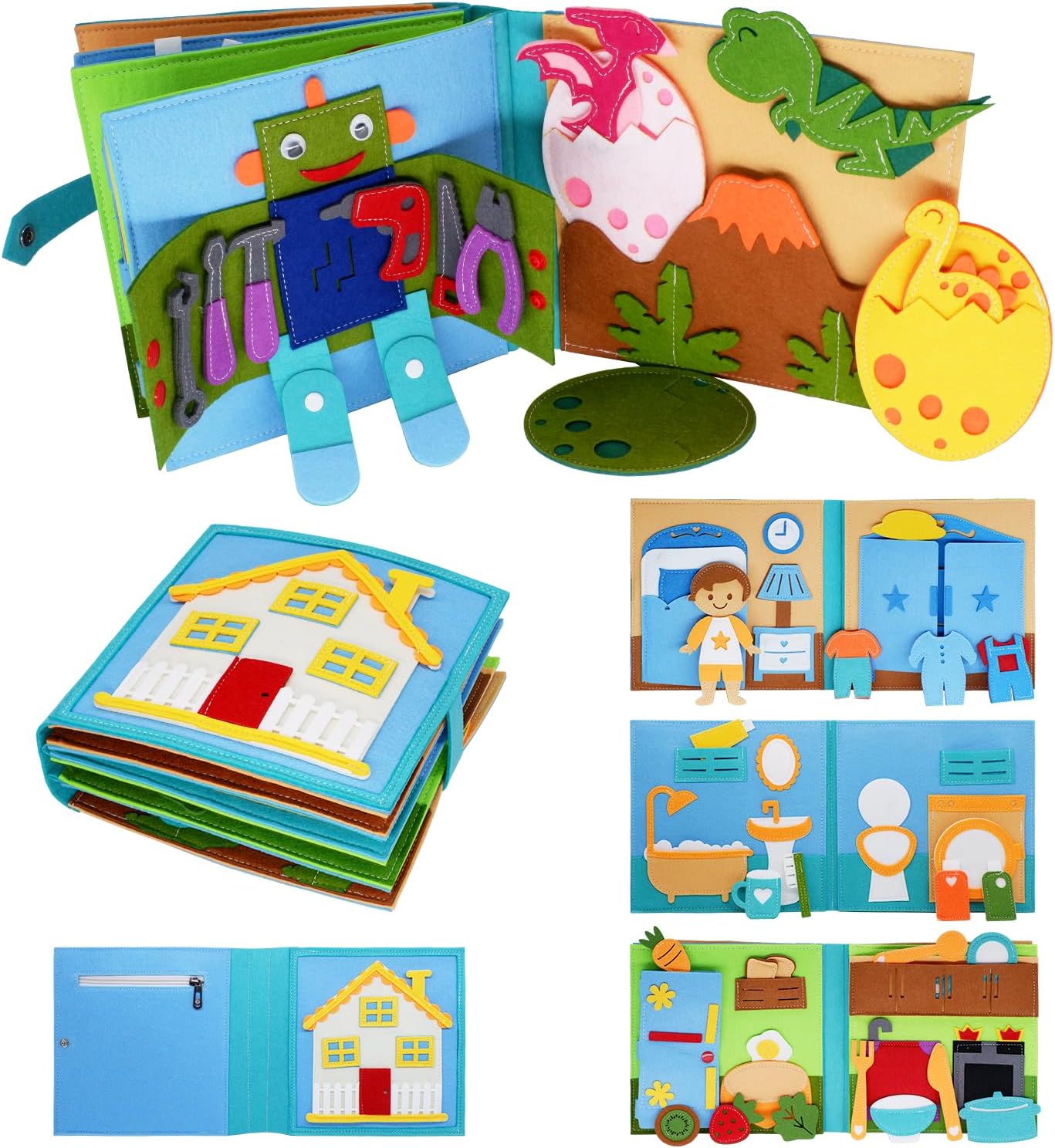 NF15-24 Blue House Busy Book for Boys