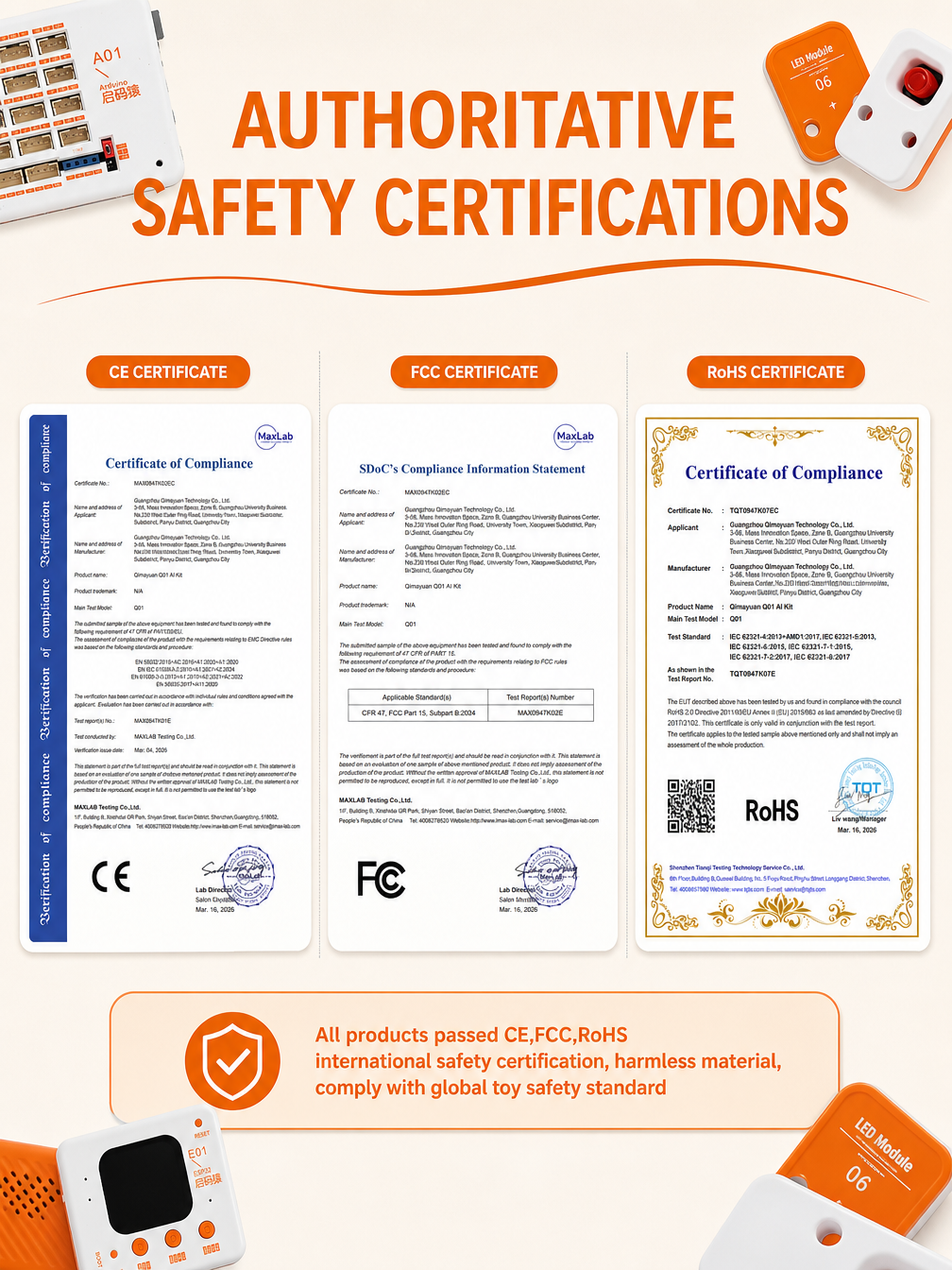 Certifications and Quality