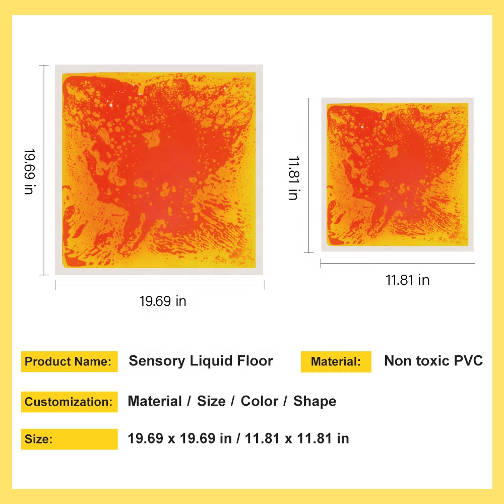 Juguetes Preschool Educational Liquid Gel Floor Tile Sensory Integration Equipment Game Sensory Toys for Autistic Children