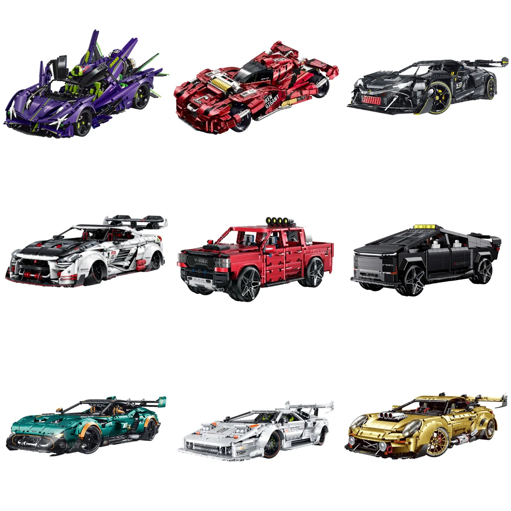 Gaozheng Toy Construction Building Blocks Racing Car Compatible Montessori Plastic Learning Teaching Toys, Professional Toy Manufacturer