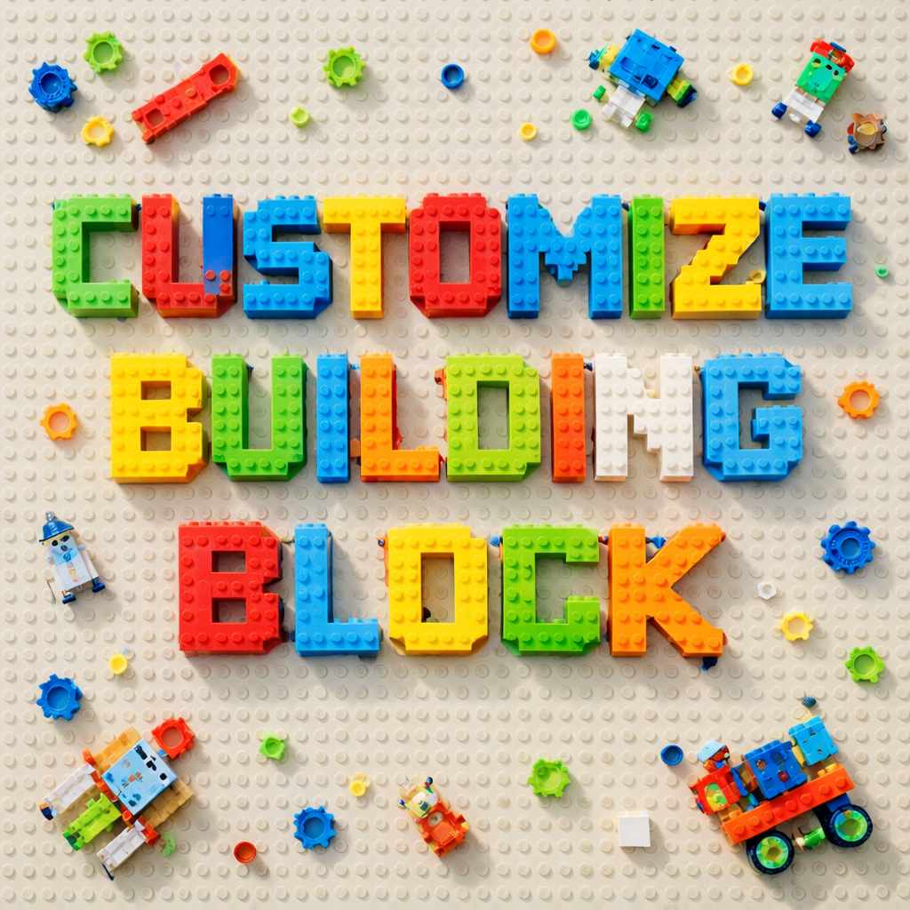 Customizable Building Block Sets for Any Design Custom Block Toys Diy Remote Motor Light Sound Custom Design Production Service