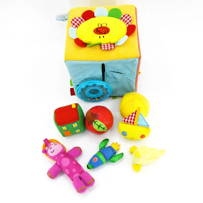 Educational Plush Cube Side View