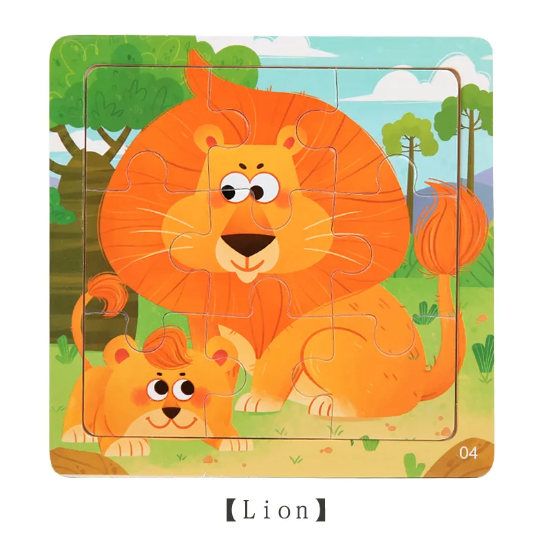 Children's Wooden Jigsaw Puzzle - Squirrel Theme