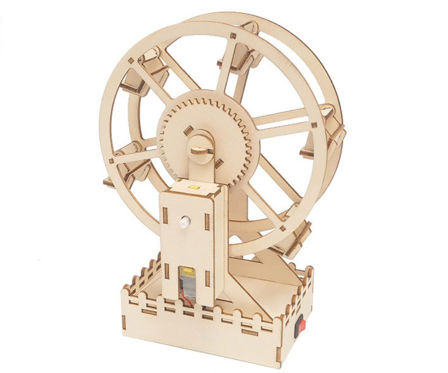 Ferris Wheel Kit Children′ S DIY Stem Creative Scientific Programming Technology Learning Wooden Educational Toys