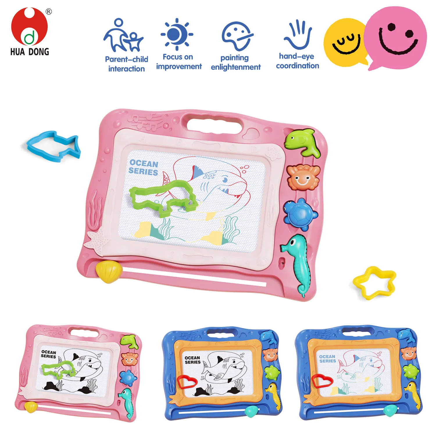 Wholesale Children Toys Magnetic Drawing Board Children's Painting Board Interactive Writing Tablet Kids Reusable Doodle Board Child Learning Eductional Pad Toy