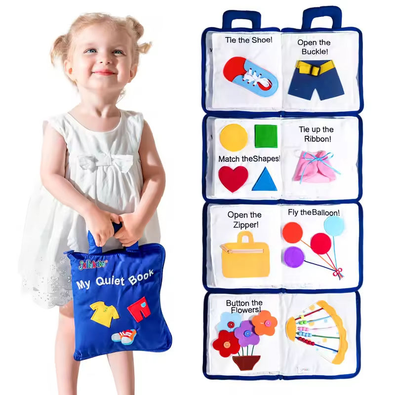 2026 New Education Toys Durable Quiet Cloth Books Sensory Skills Education Cognition Training Children's Early Learning Books
