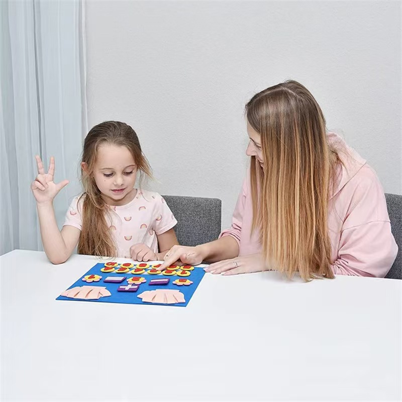Montessori Children's Educational Toys Early Enlightenment Mathematics Counting Toys Digital Teaching Aids Felt Board