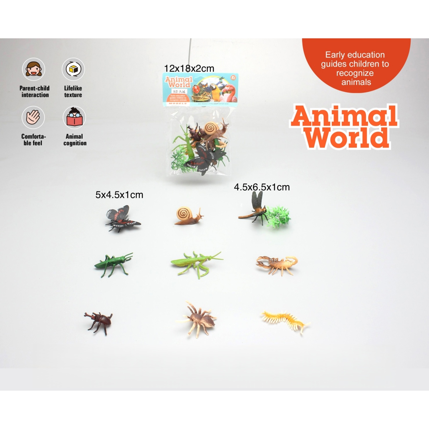 Kids Early Education Dinosaur Toy Set Lifelike Plastic PVC Figures with Tree &amp; Rock for Animal Cognition &amp; Role Play Ages 4-12