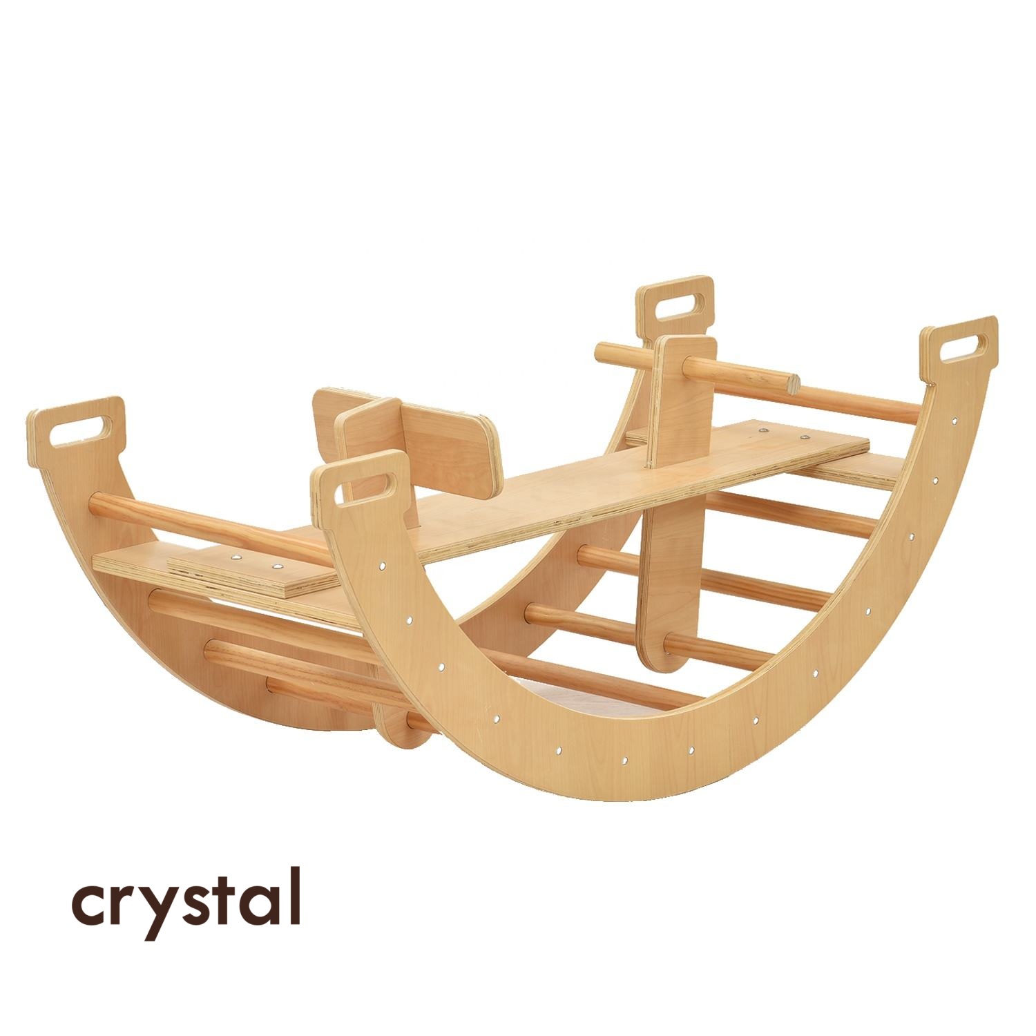 Montessori wooden climber detail