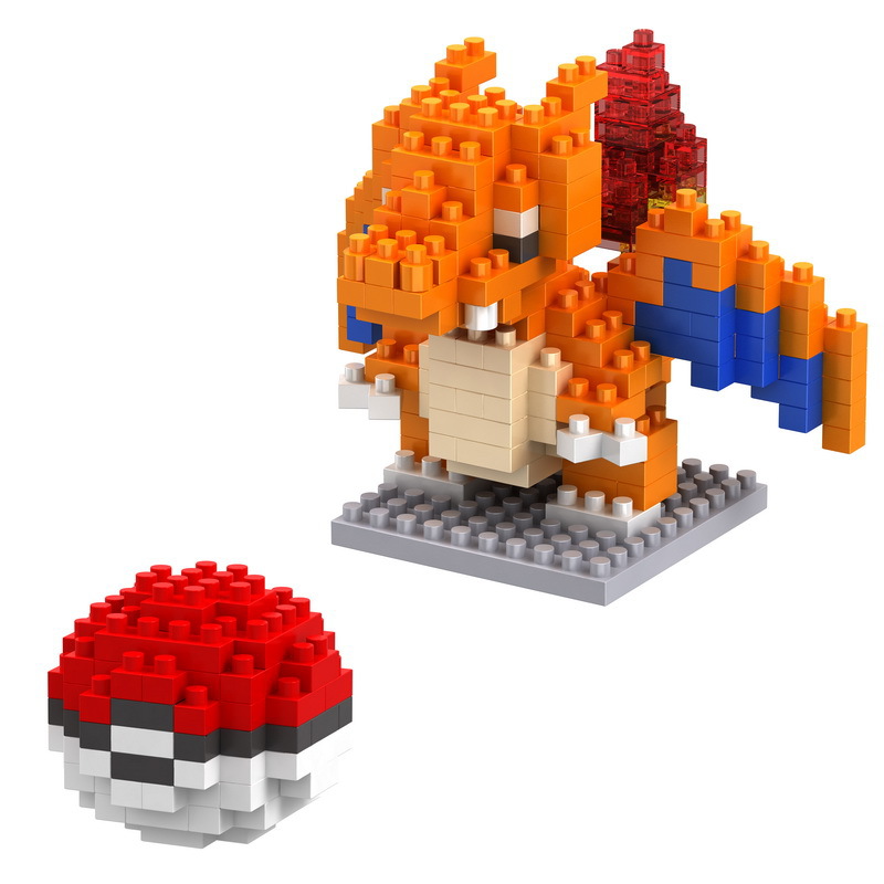 PY 7.5cm Nano Blocks Leguoguo 2nd Microparticle Bricks Pokemoned Have Box Instruction Educational Building Blocks Board Game