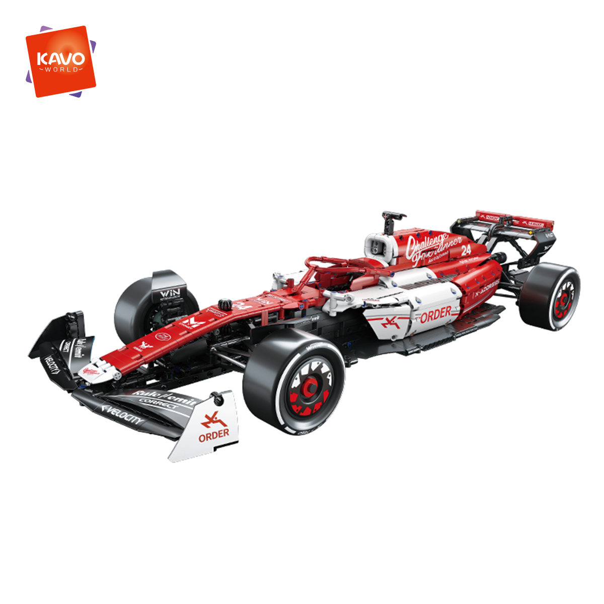 1:8 Scale Remote Control F1 Racing Car Building Blocks , Mini Bricks Display Toy, Educational Gift for Kids, Factory Wholesale