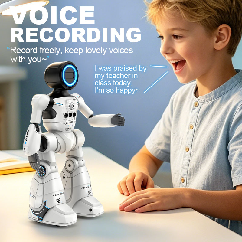 Smart AI Bionic Robot Children's Toy RC Voice-Activated 2.4G Early Learning Programming Music And Lights-Perfect Gift For Kids