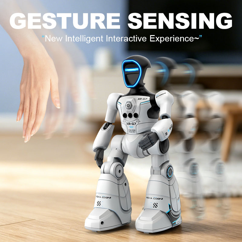 Smart AI Bionic Robot Children's Toy RC Voice-Activated 2.4G Early Learning Programming Music And Lights-Perfect Gift For Kids