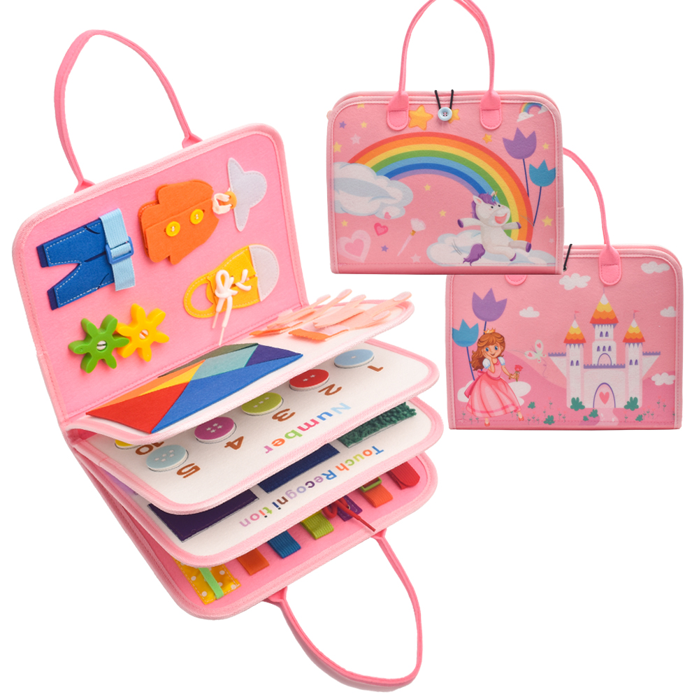 2025 Hot Selling Felt Montessori Toys Preschool Educational Aids for Babies Toddler Learning Games Fine Motor Skills