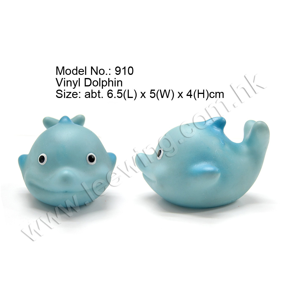 Education Small Rubber Blue Whale Bath Squirt Toy