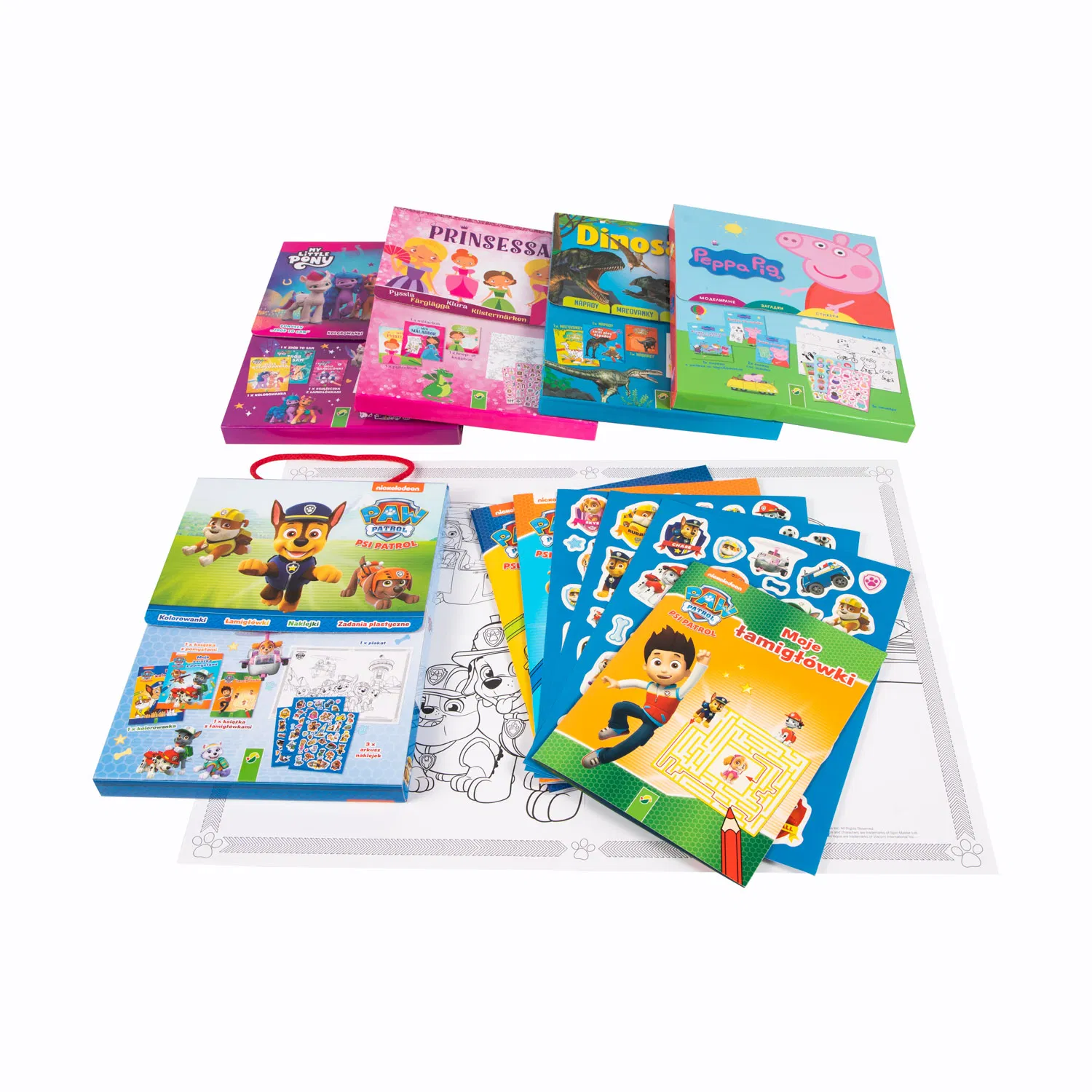 Custom Children Books Early Learning Cartoon Character Sticker Toys Sets