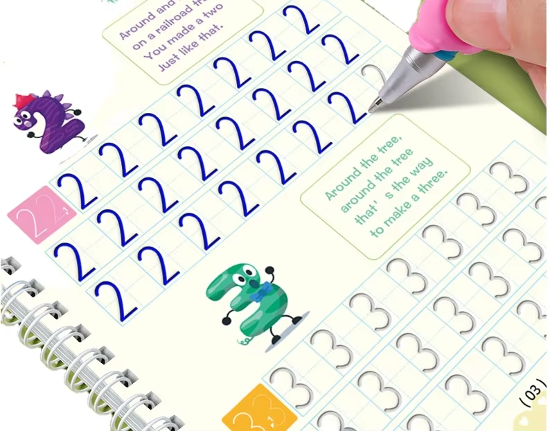 In Stock Magic Practice For Preschool Kids Groove Alphabet Disappear Ink 4 Pcs Sank Magic Copybook