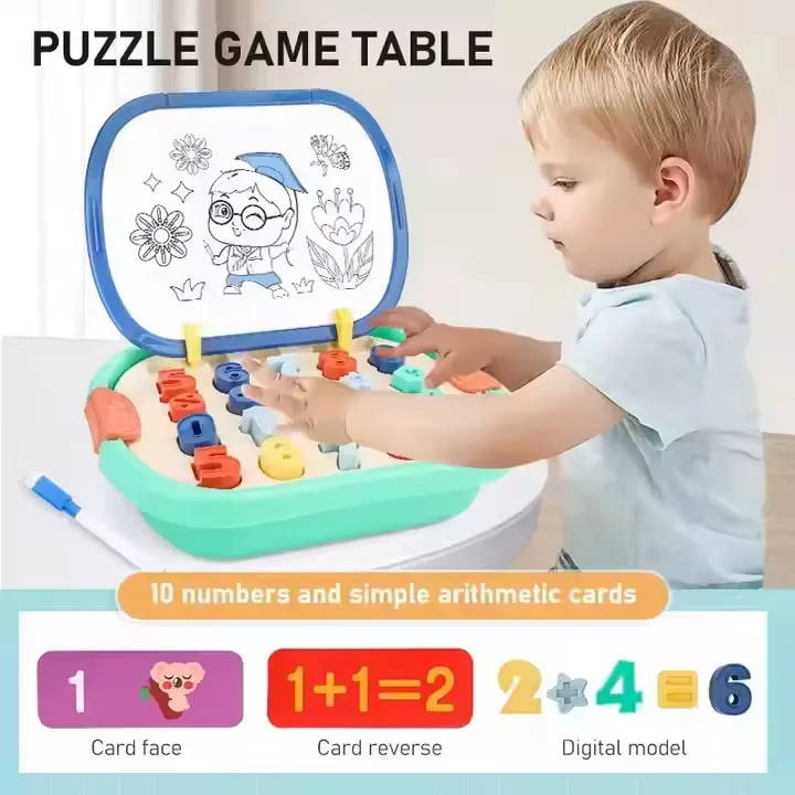 Kids Multifunctional Learning Tablet Toys Educational Drawing Board Play Puzzle Game Toy Details 2