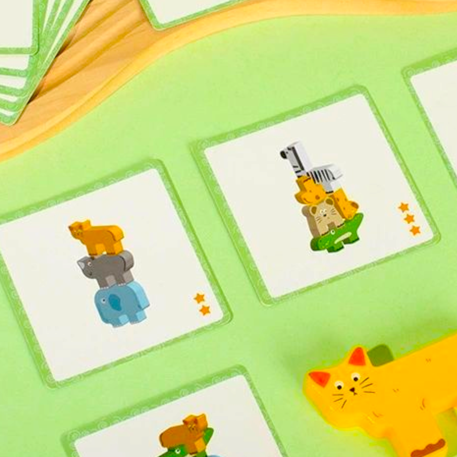Wooden Animal Blocks Sorting & Stacking Toy Detail