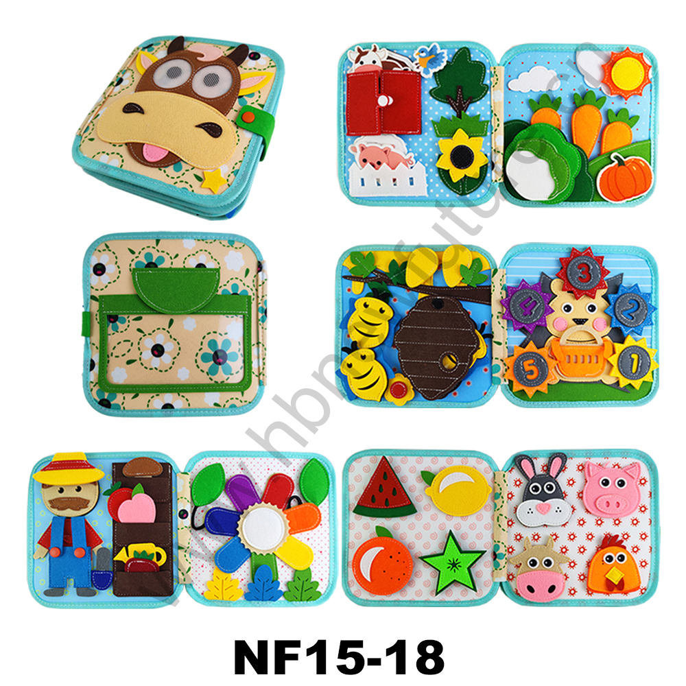NF15-18 Green Cattle Busy Book