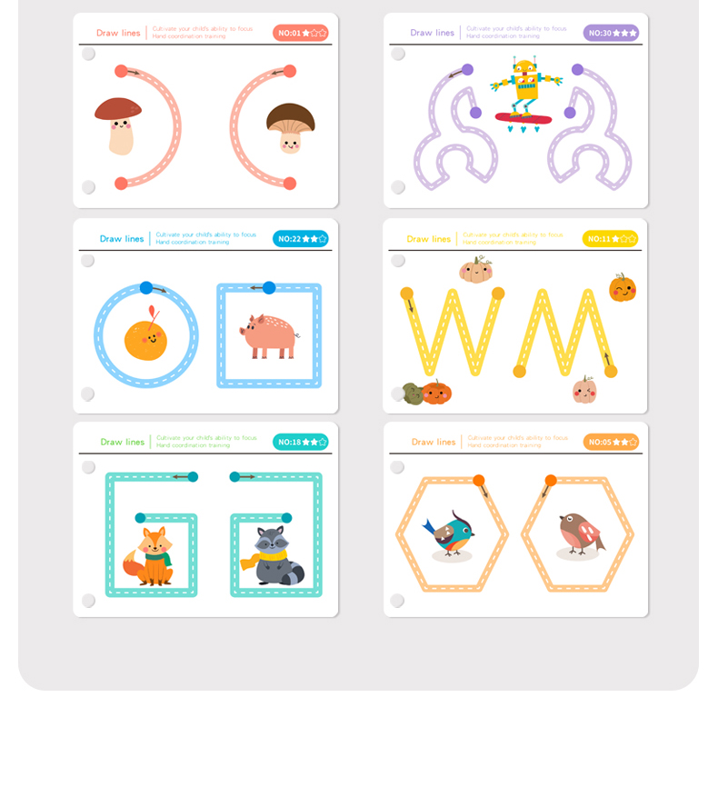 Writing Tracing Cards details 9