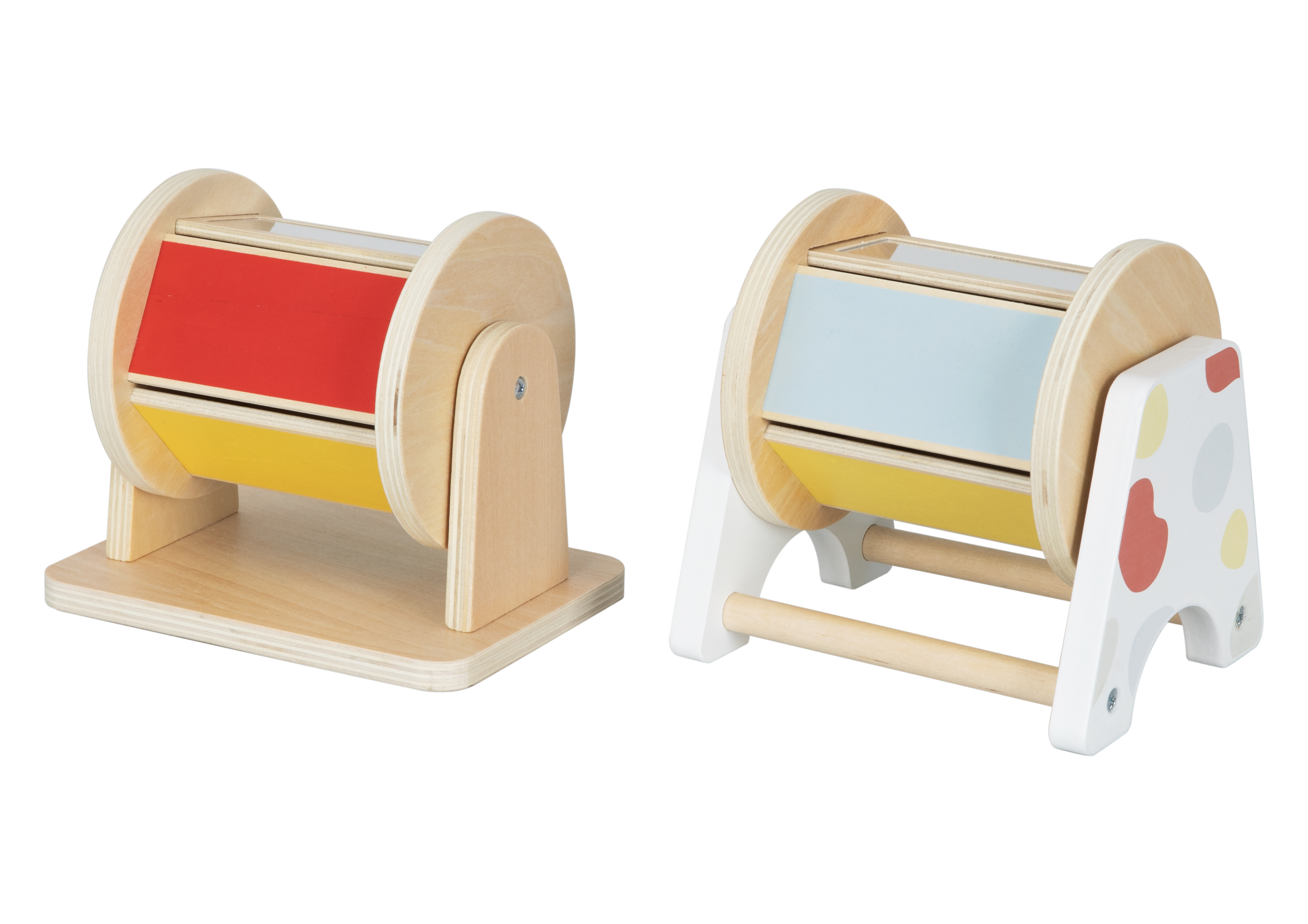 Montessori Toys Wooden Spinning Drum Toy Detail