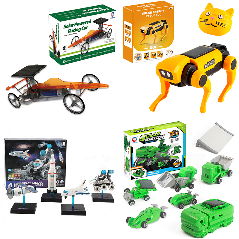 Top Selling Solar Powered Experiment Kit Assembling Educational Science Robotic Car Toys Set Diy Stem Solar Toys for Kids Gift
